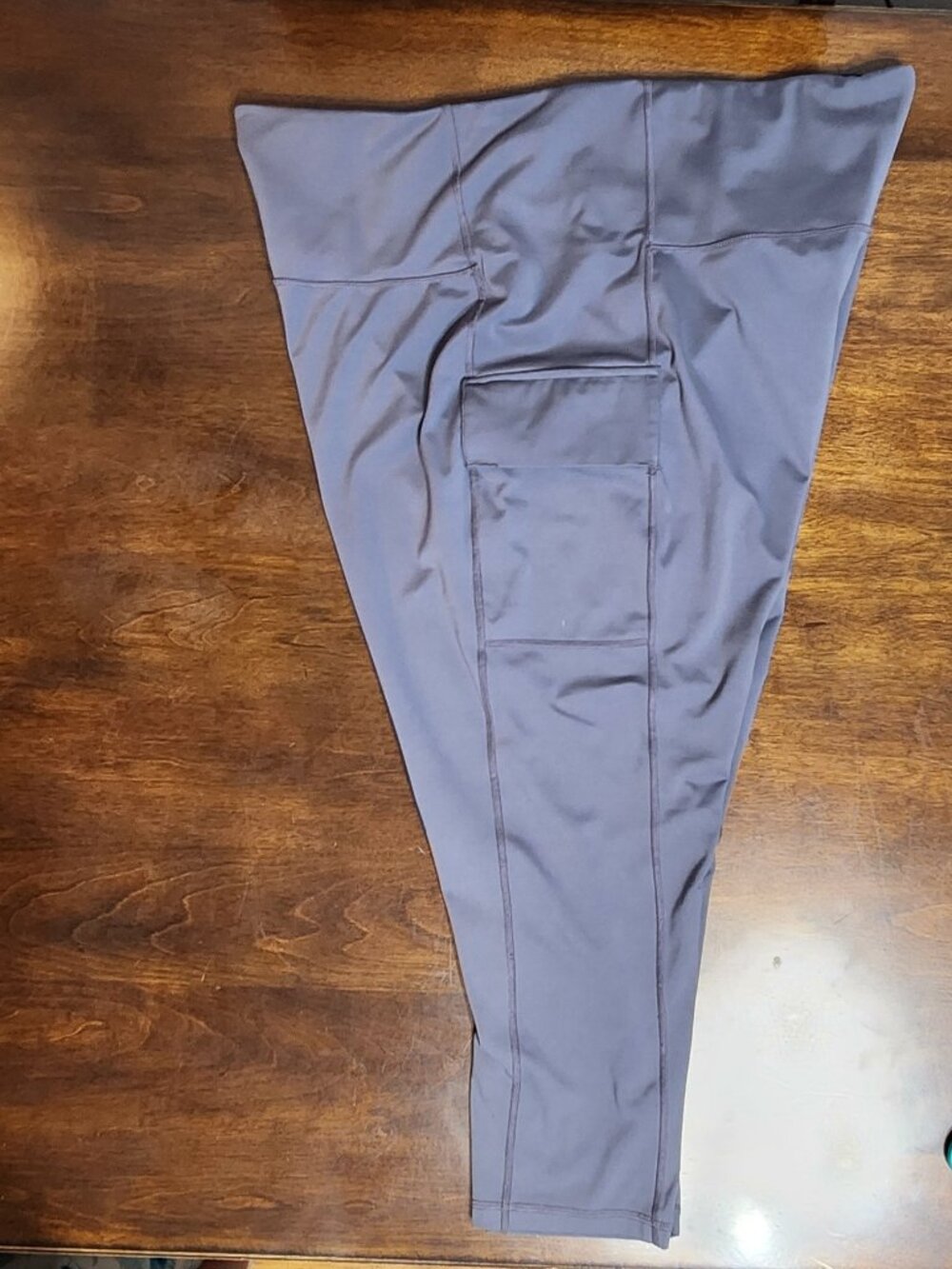 Xersion Women’s 3X Gray 7/8 Ankle Cargo Pocket Leggings - Picture 4 of 12